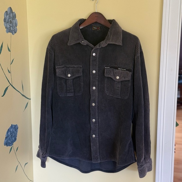 Vintage 90’s Istanterock by Versace Men’s Corduroy Shirt/Jacket - Picture 1 of 8